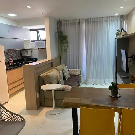 Apto Com Vista Mar, Piscina, Sauna, Academia E Servicos De Limpeza